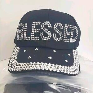 Bedazzled Blessed Snap back